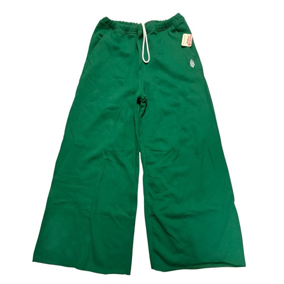 NWT Free People x FP Movement For The Win Wide-Leg Pants In Green - Picture 7 of 11